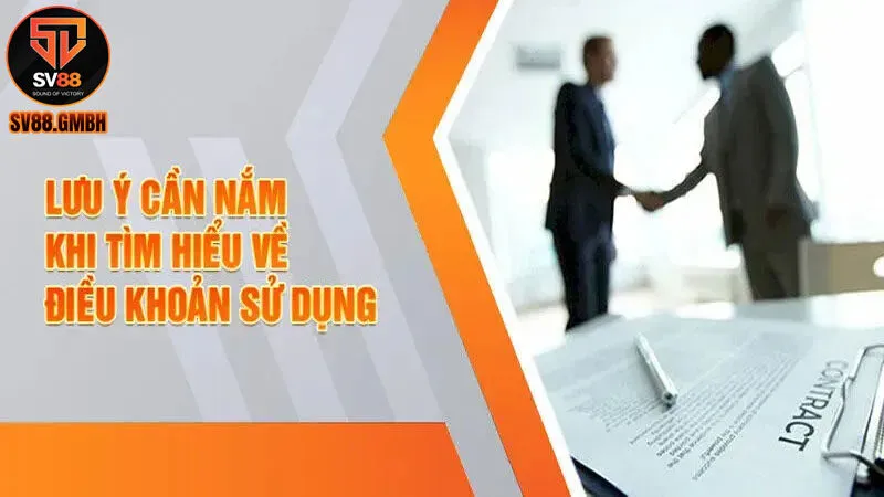 Thông tin về điều khoản sử dụng SV88